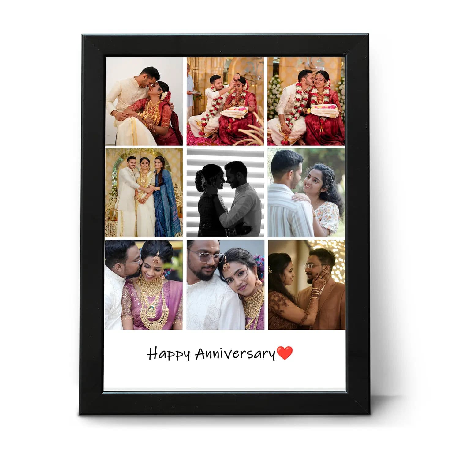 9 Pictures Collage Frame with Text - Image 1