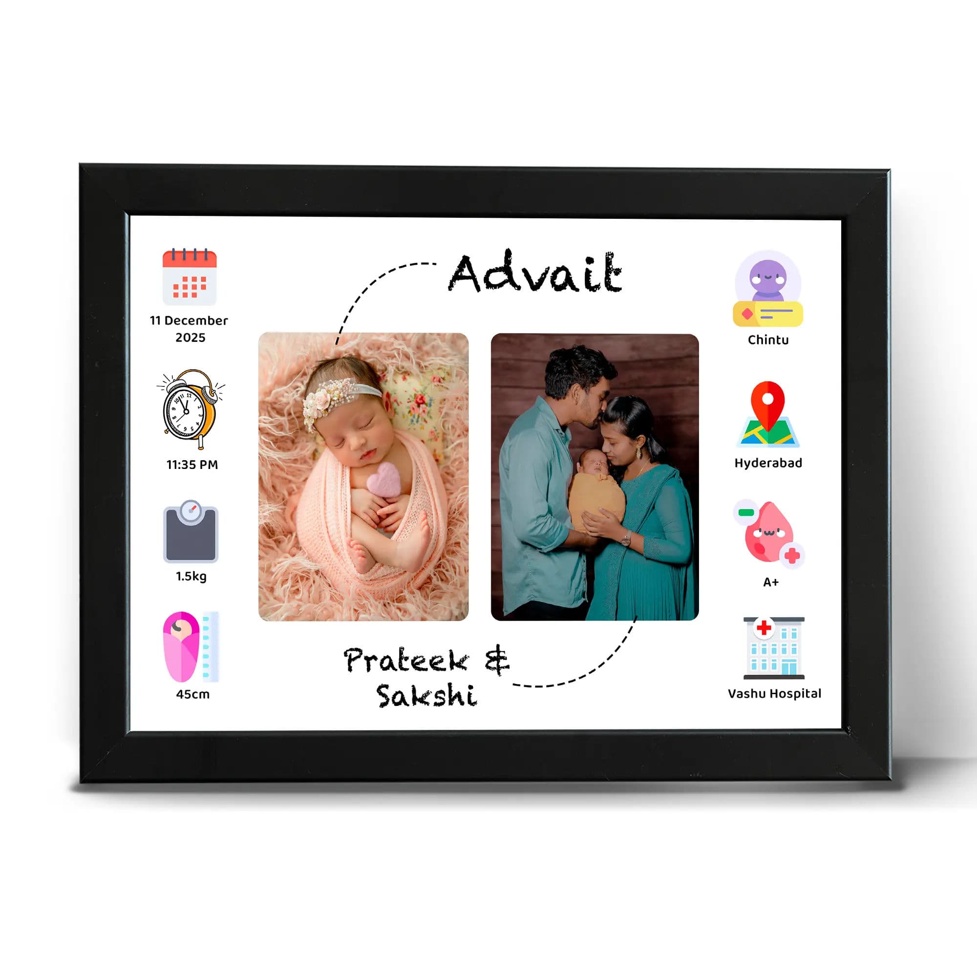 Baby Inforgraphic Frame - Image 1