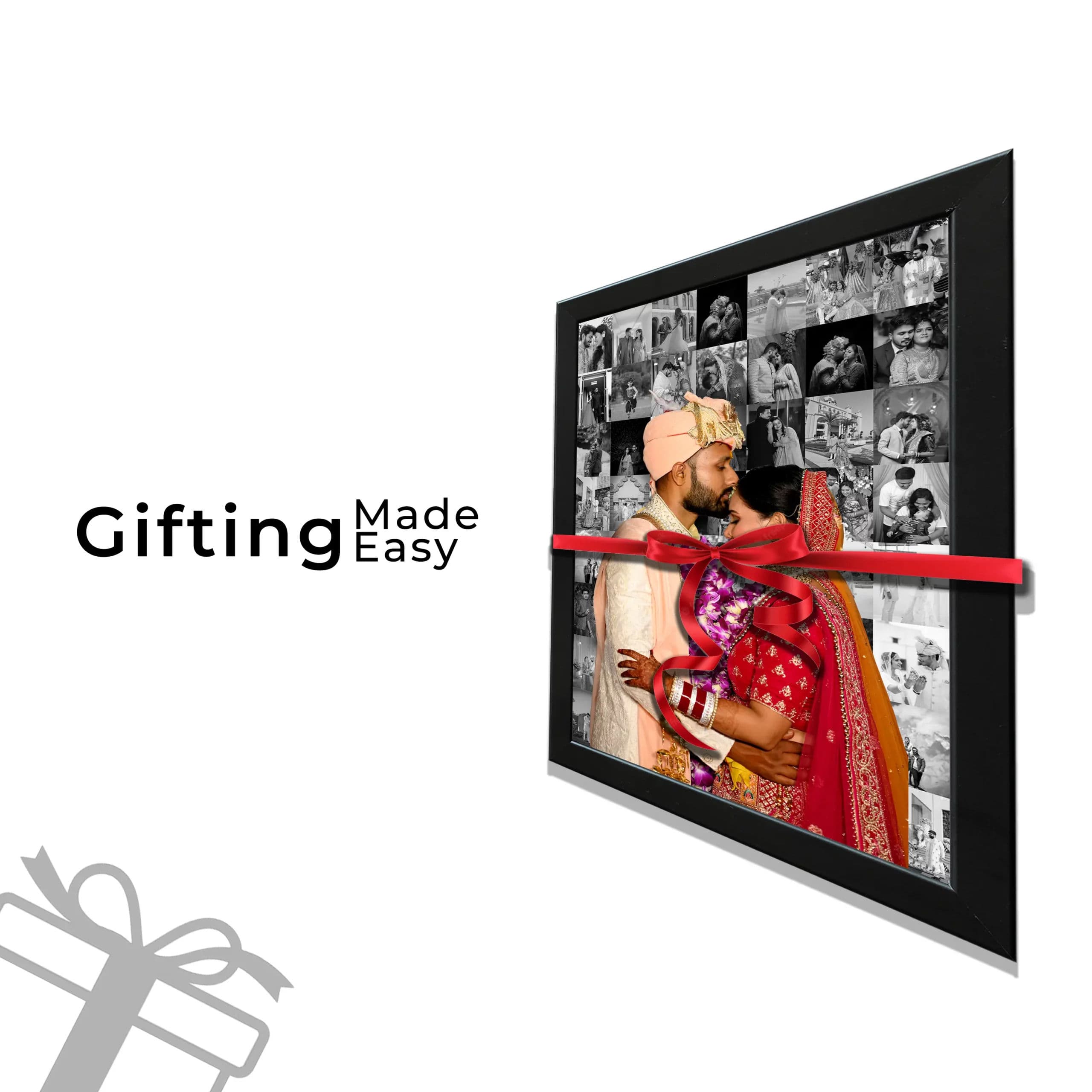 B/W Mosaic Photo Frame with Text - Image 4