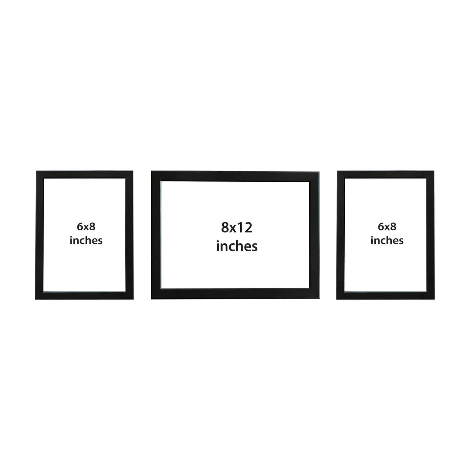Set of 3 Wide Wall Photo Collage Frames - Combo - Image 6