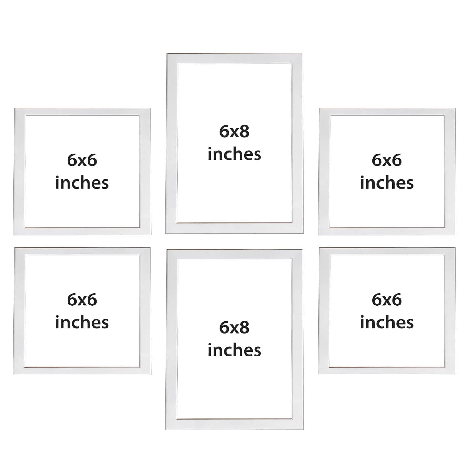 Set of 6 Wall Photo Collage Frames - Combo - Image 3