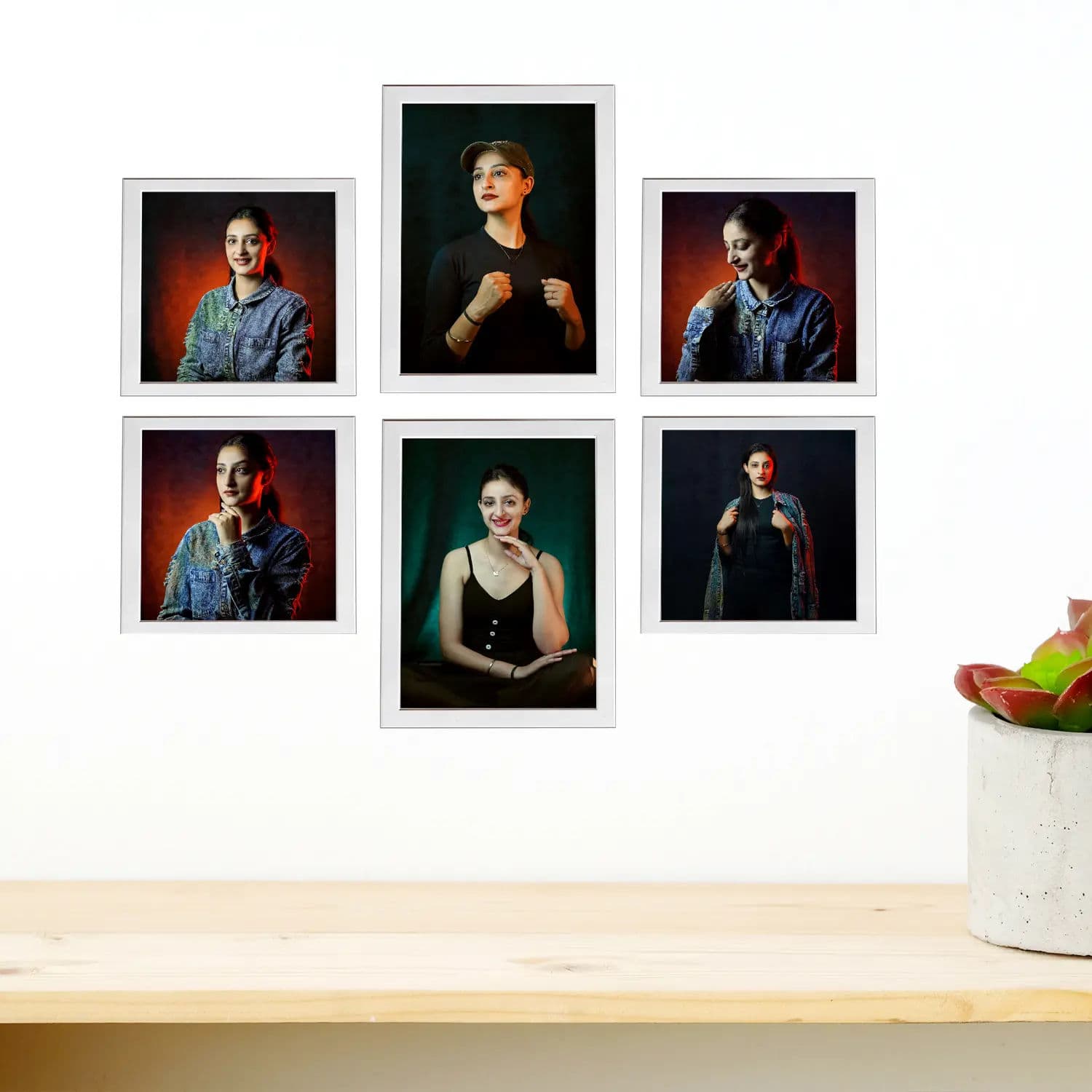 Set of 6 Wall Photo Collage Frames - Combo - Image 2