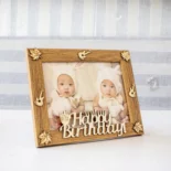 Personalised Birthday Carved Frame